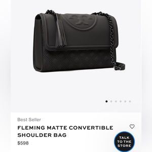 Tori Burch black shoulder bag